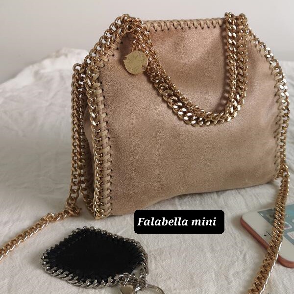 Tas Stella McCartney mini Falabella 26 faux suede