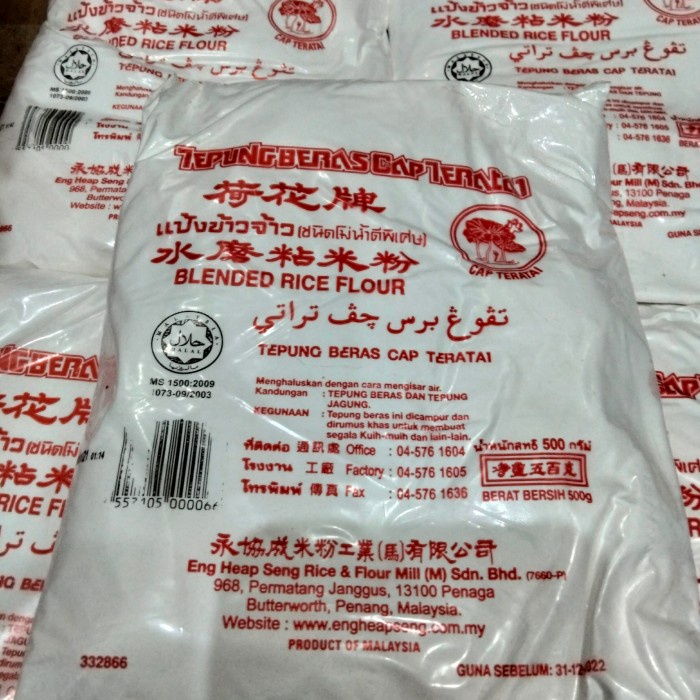 

Tepung Beras Thailand Cap Teratai 500Gr