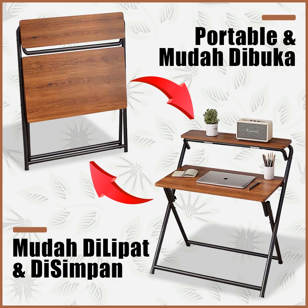 Meja Kantor Lipat Simple / Meja Lipat Serbaguna Meja Kerja Minimalis Portable Simple