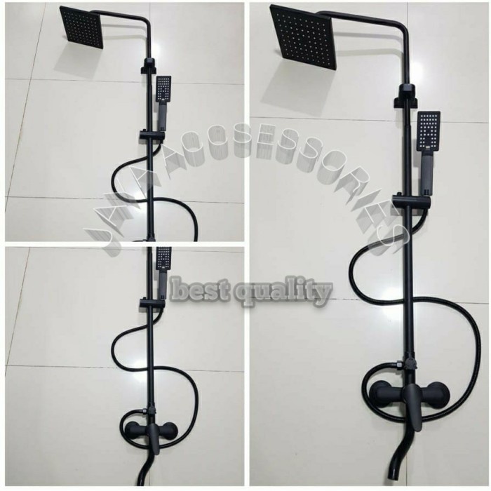 Kran Shower Column Set Panas Dingin Shower Rain Lengkap