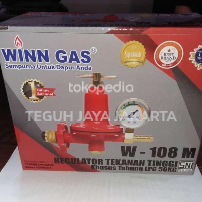REGULATOR GAS ELPIJI 50KG TEKANAN TINGGI MERK WINN GAS