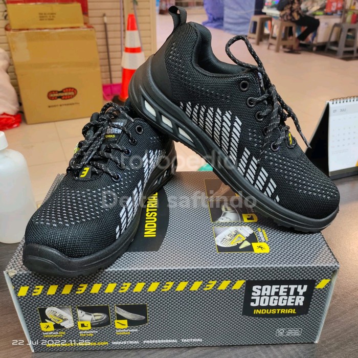 Sepatu Safety Shoes Jogger FITZ Hitam Original Safety Shoes Jogger