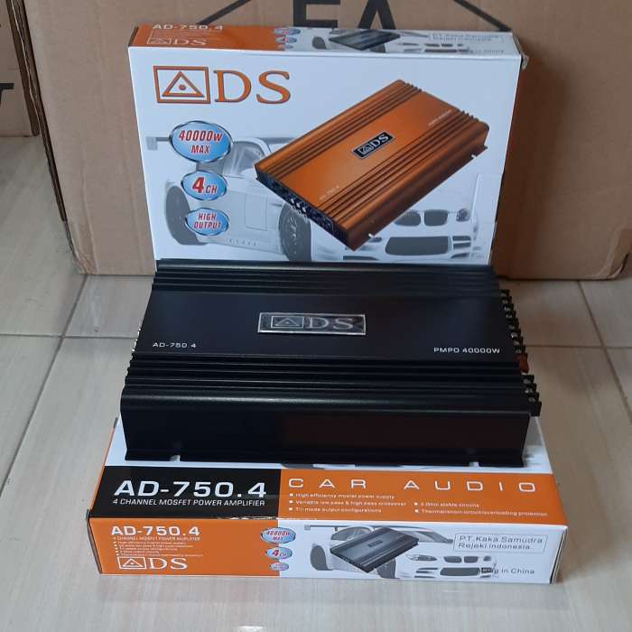 Best Seller Power Ads 750.4 Power Mobil 4 Channel Amplifier Ads 750.4