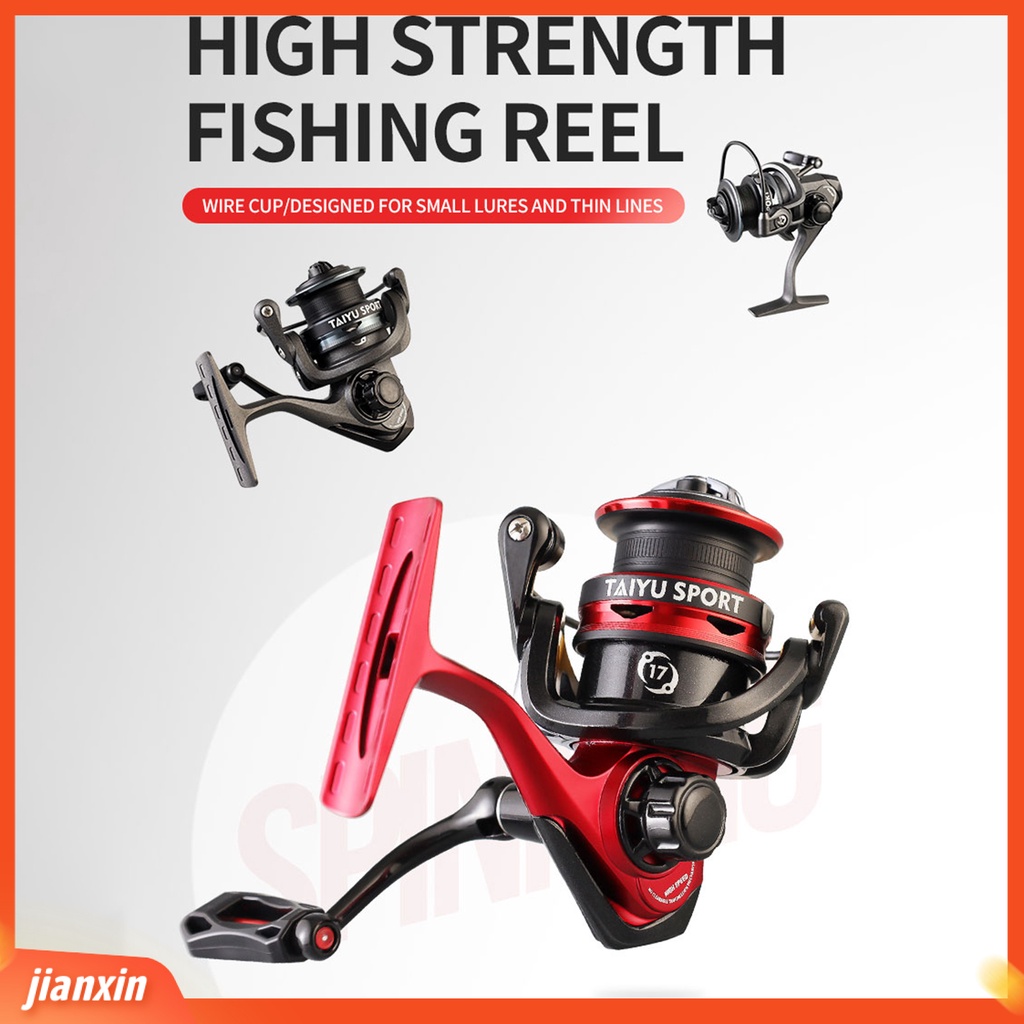 [Jianxin] spinning Reel Waterproof Alat Pancing Tangan Kiri/Kanan Operasi Sederhana Portable Sea Fishing Wheel Perlengkapan Memancing Luar Ruangan