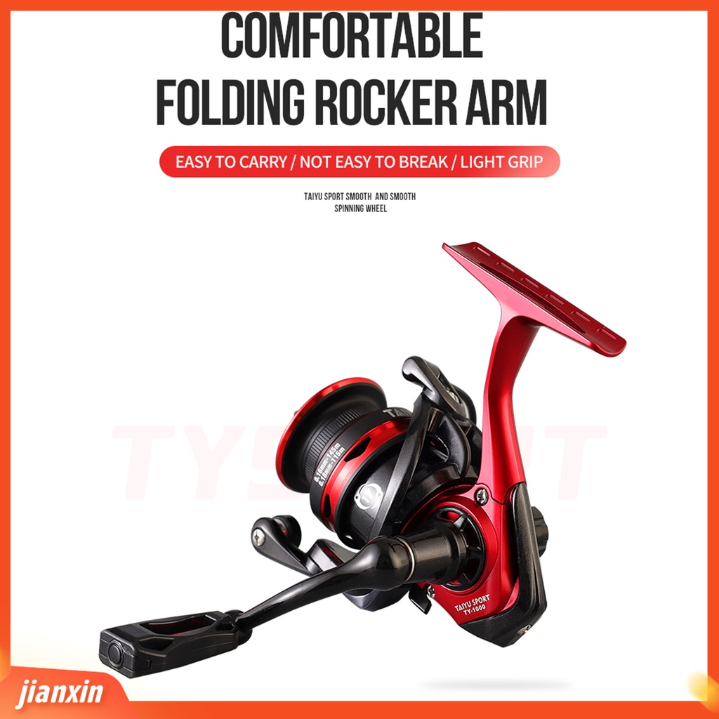 [Jianxin] spinning Reel Waterproof Alat Pancing Tangan Kiri/Kanan Operasi Sederhana Portable Sea Fishing Wheel Perlengkapan Memancing Luar Ruangan