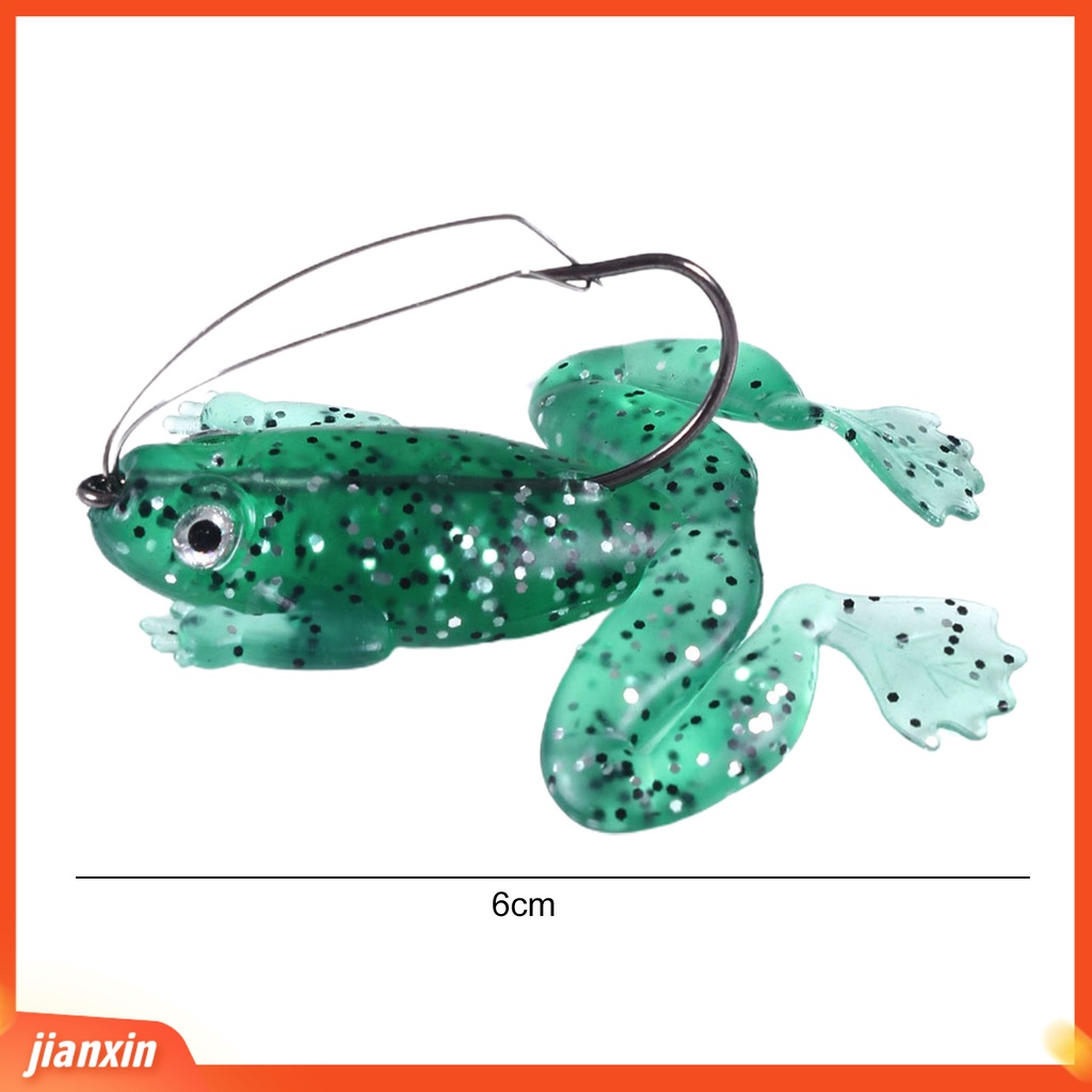 [Jianxin]  Umpan Babi Anti-Gantung Bawah Kait Tajam Tahan Karat Anti Gigitan Anti Patah 3D Fisheyes High-Strength Frog Lure Bait Outdoor Tackle