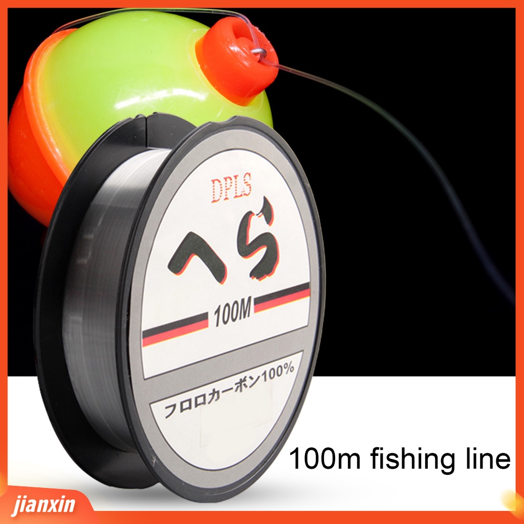 [Jianxin] 100m Lure Fishing Line Tarikan Kuat Masuk Air Cepat Anti-Simpul Memancing Nilon Tali Pancing Monofilamen Super Kuat Untuk Outdoor