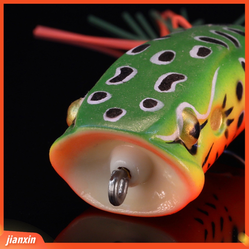 [Jianxin] 60mm/16g Umpan Pancing Penampilan Realistis Kait Tajam Mulut Besar Ular Kodok Wobbler Topwater Umpan Buatan Peralatan Memancing
