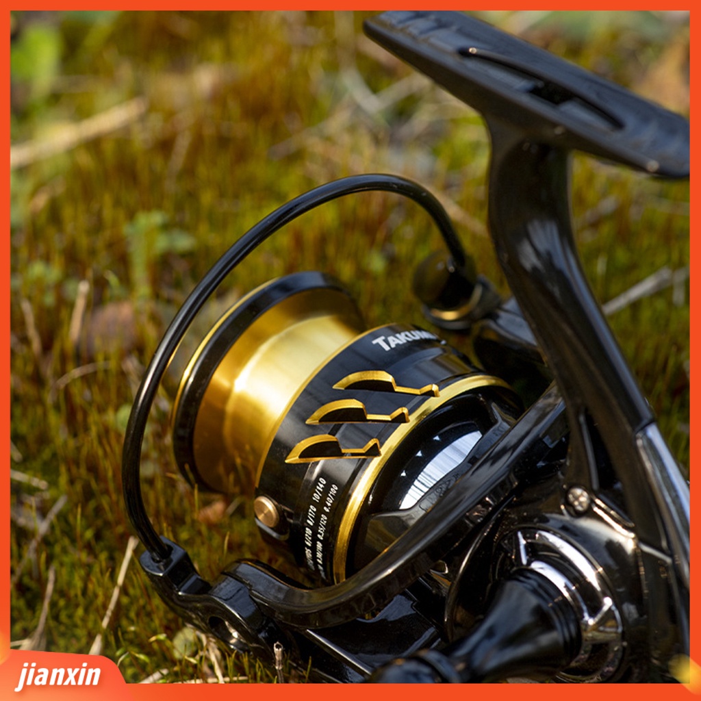 [Jianxin] lure Spinning Reel Adjustable Rasio Kecepatan Tinggi 5.2: 1gagang Ganda Kiri Kanan Memancing Roda Berputar Fishing Tackle