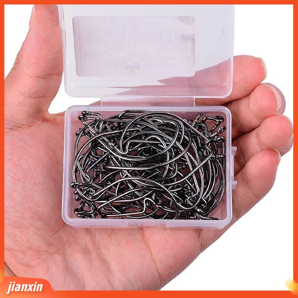 [Jianxin] 10 Pcs Umpan Pancing Cacing Bahan Baja Karbon Kuat