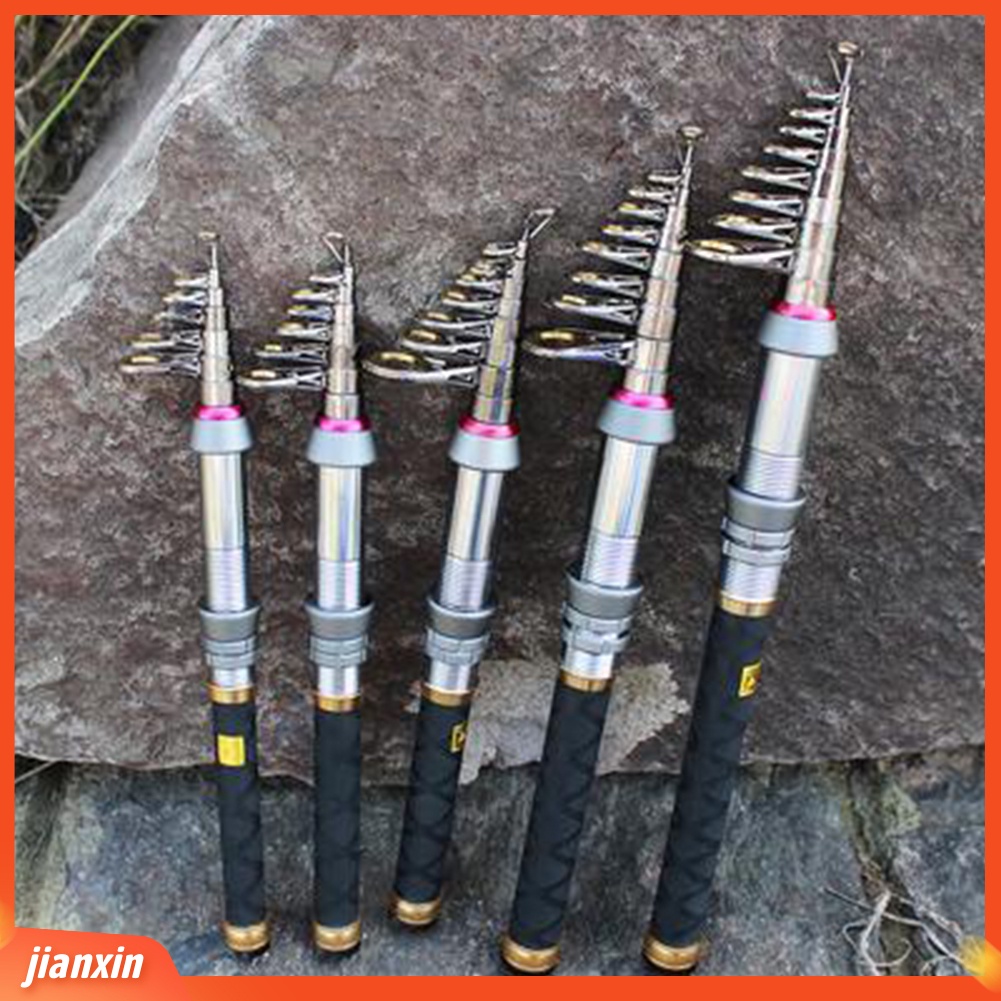 [Jianxin] Joran Pancing Teleskopik Mini 1.3-2.7m Bahan Karbon Fiber Untuk Outdoor / Laut