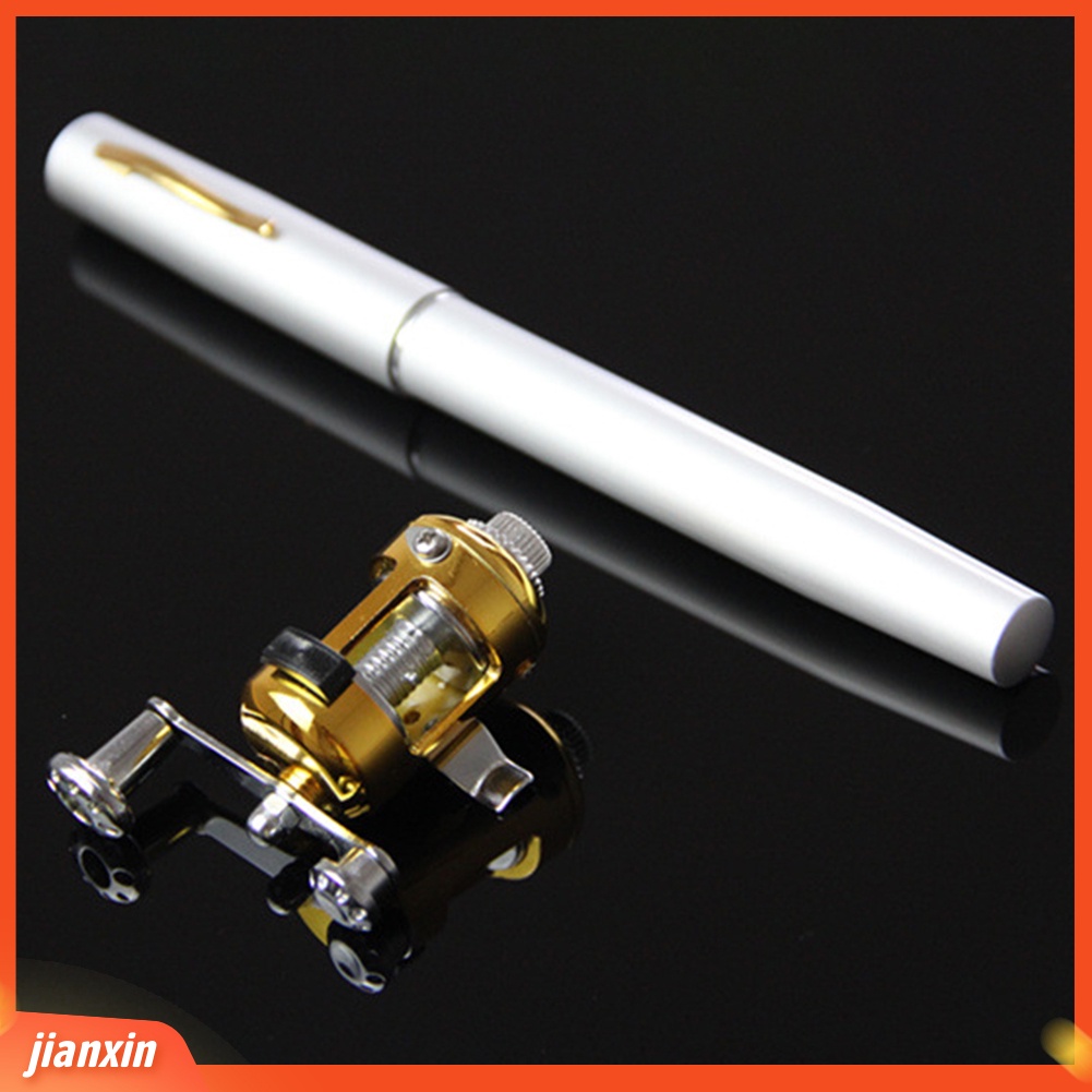 [Jianxin] Lightweight Mini Pen Shape Telescopic Fishing Rod Pole Reel Fish Tackle Tools