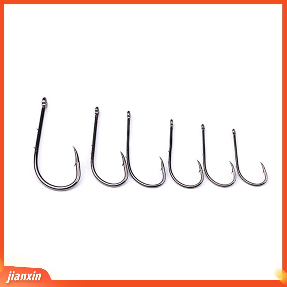 [Jianxin] 100pcs Kail Pancing Bulat Besar Bahan Carbon Steel