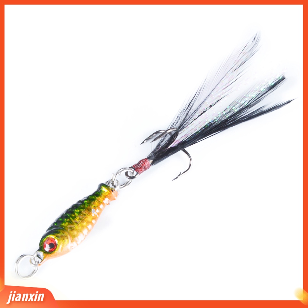 [Jianxin] Umpan Pancing Hard Bait Bentuk Ikan Panjang+Mata Buatan 3D Bahan Alloy