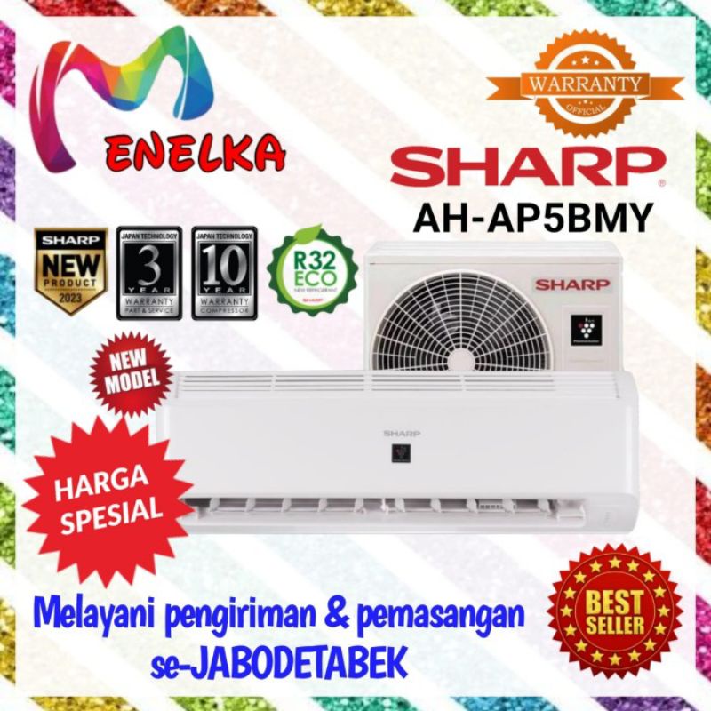 AC SHARP 1/2PK AH - AP 5BMY R32 AC SHARP 1/2PK AH -AP 5BMY HARGA UNIT ONLY