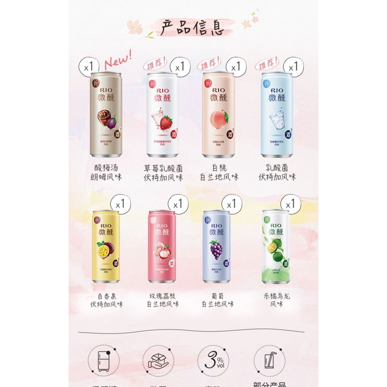 Rio Cocktail Minuman Buah Soda Rio 330ml 锐欧鸡尾酒