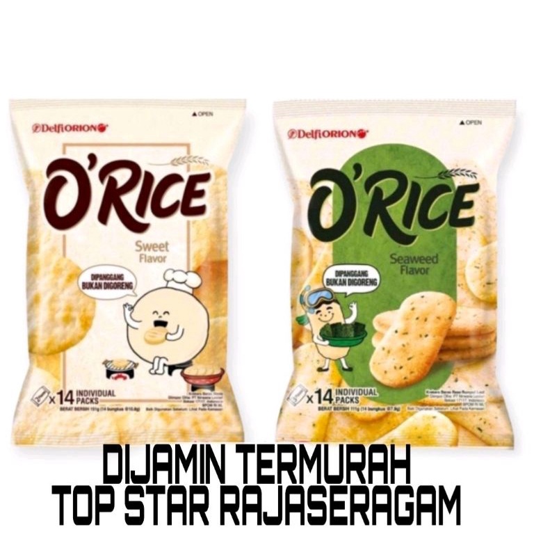 

Menarik TERMURAH O Crackers Rice Delfi Orion Krekers Beras O'Rice Orice Seaweed O Rice 05E