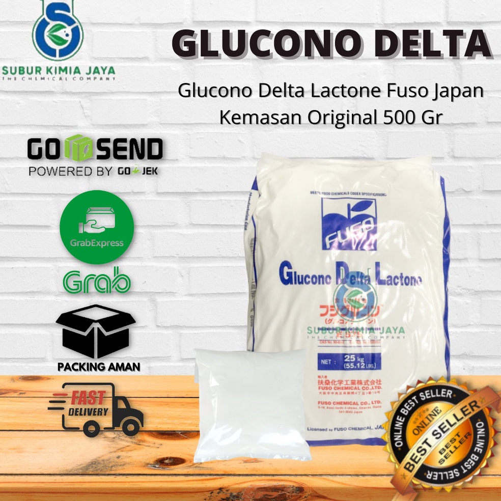 

Super Promo.. Glucono Delta Lactone GDL Fuso Japan Food Grade / Cioko Sekau Tahu / Fuso Kembang Tahu 500 gr VVQ