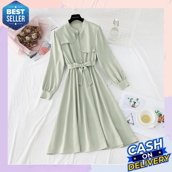 Baju Long Dress Kemeja Tunik Wanita Hitam Putih Polos Jumbo Casual Kas Priyanka Tunik Crincle
