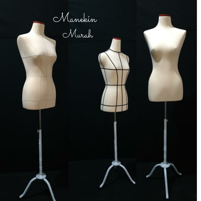 Terlaris Manekin Patung Manekin Setengah Badan Wanita Busa Bisa Tusuk/Manekin Jahit