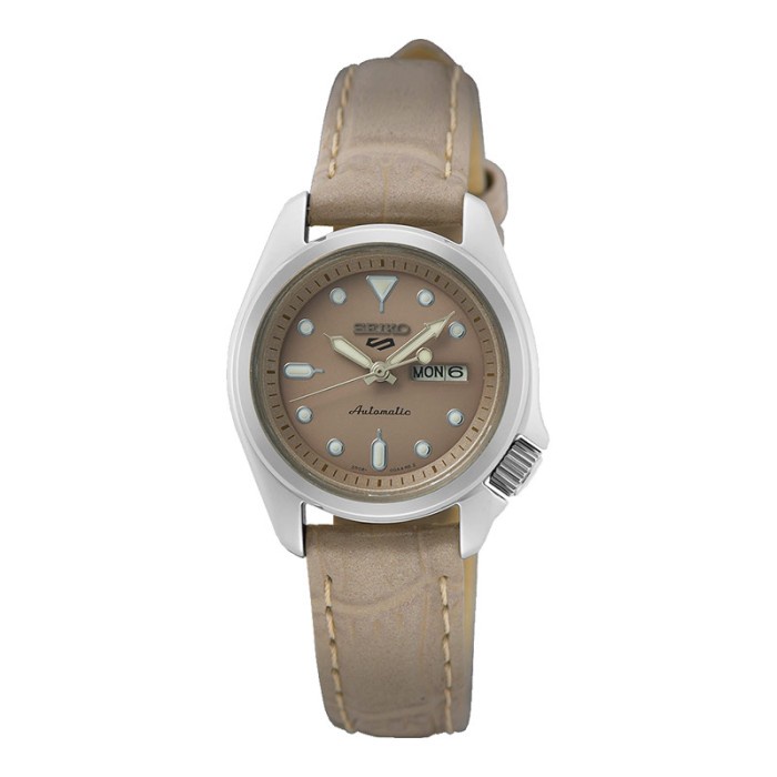 HOT SALE JAM TANGAN WANITA SEIKO 5 SPORT SRE005K1 AUTOMATIC LADIES BROWN DIAL TERLARIS