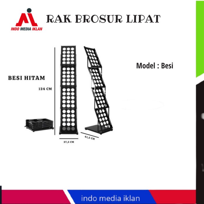 

Terlaris Rak Rak Brosur Besi Hitam 4 Susun / Rak Brosur 7 Susun