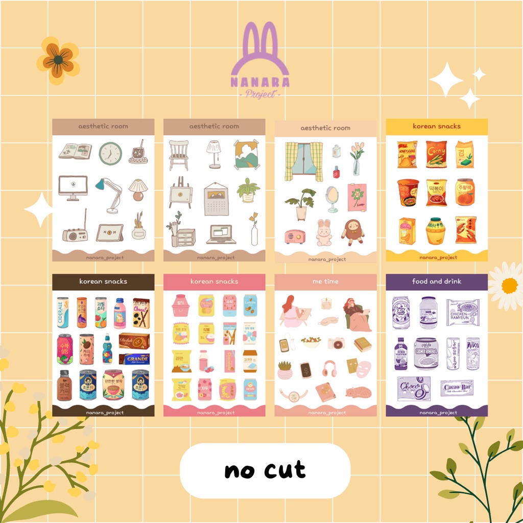 

AESTHETIC STICKER (No Cut/Belum dipotong)