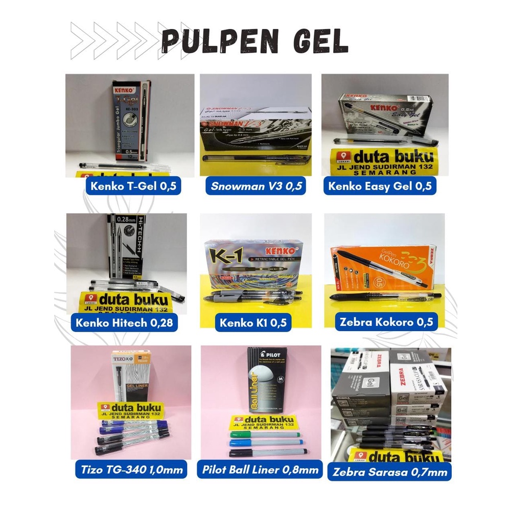 

[1 pcs] Pena 0,5mm standard pulpen Tinta Cair Alat Tulis Sekolah Kantor Pen Warna Warni Bolpen Gel