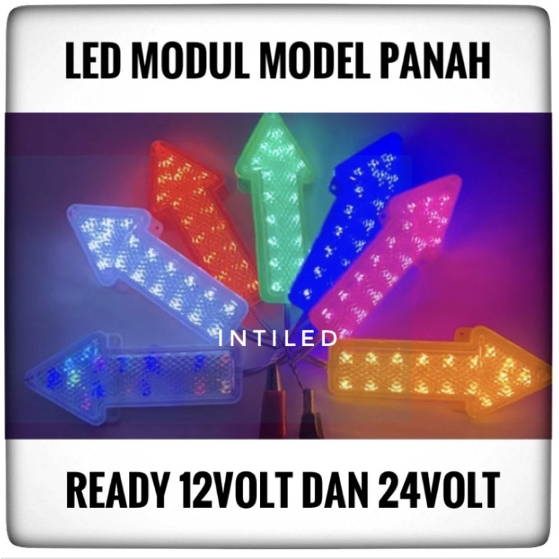 12Volt/24Volt - Led Modul Model Panah Lampu Tambahan Sein