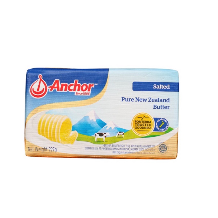 

ANCHOR SALTED BUTTER 200 GR MENTEGA PATS BUTER ASIN