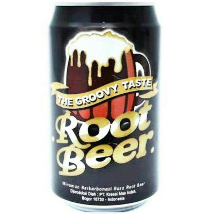 

ROOT BEER CAN 330 ML KALENG MINUMAN SODA BERKARBONASI THE GROOVY TASTE