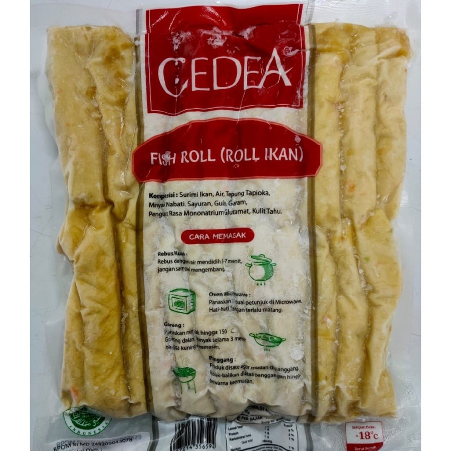 

CEDEA FISH ROLL 1 KG IKAN OLAHAN DAGING STEAMBOAT SUKI