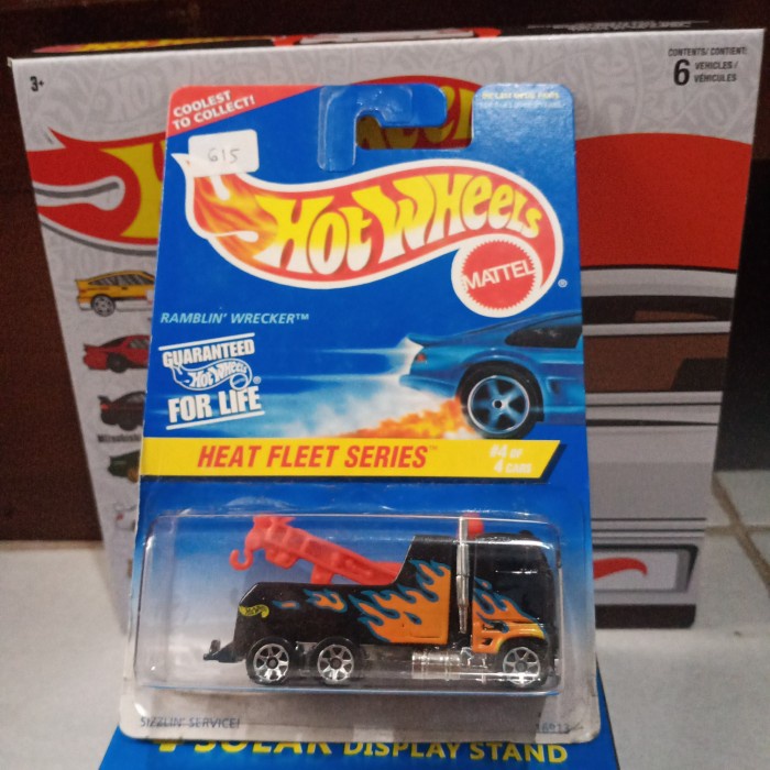 HOT SALE HOTWHEELS RAMBLIN WRECKER TRUCK TOWING BLUE CARD JADUL HEAT FLEET SERI TERMURAH