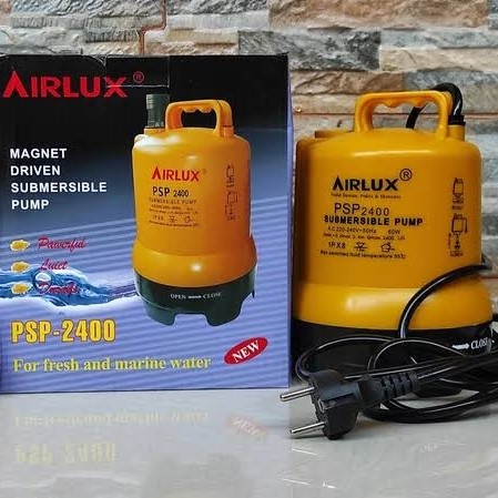 POMPA AIR CELUP KOLAM AIRLUX PSP 2400 60WATT / POMPA KOLAM IKAN BARU