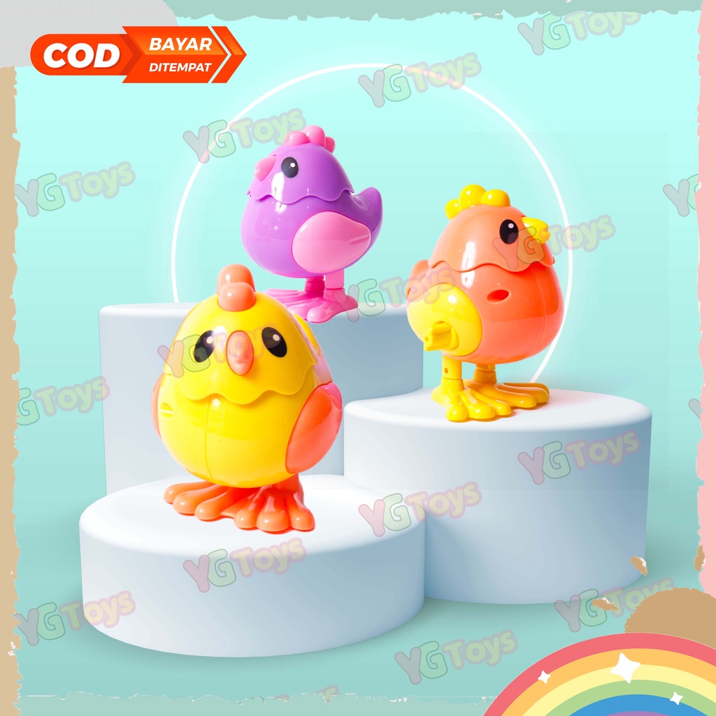 YGtoys Mainan Boneka Anak Ayam Kuning Lucu Seru Berjalan Pet Chicken Toy