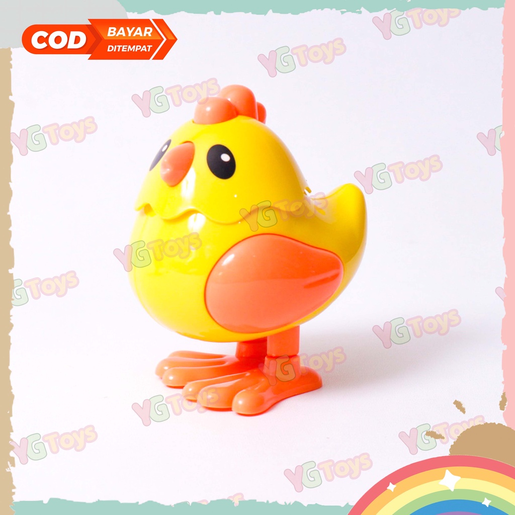 YGtoys Mainan Boneka Anak Ayam Kuning Lucu Seru Berjalan Pet Chicken Toy