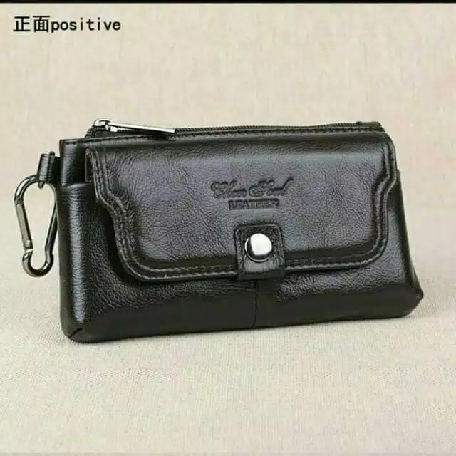 Terlaris Dompet Hp Pinggang Sarung Hp Pria Kulit Asli Cheer Soul 3226