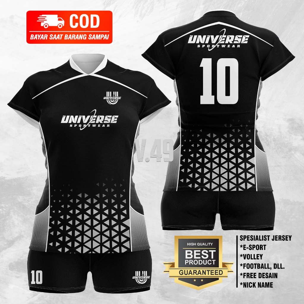 SETELAN VOLLY CEWE PREMIUM SETELAN VOLI WANITA BAJU VOLLY DEWASA JERSEY VOLI ATASAN VOLLY PRINT VOL.