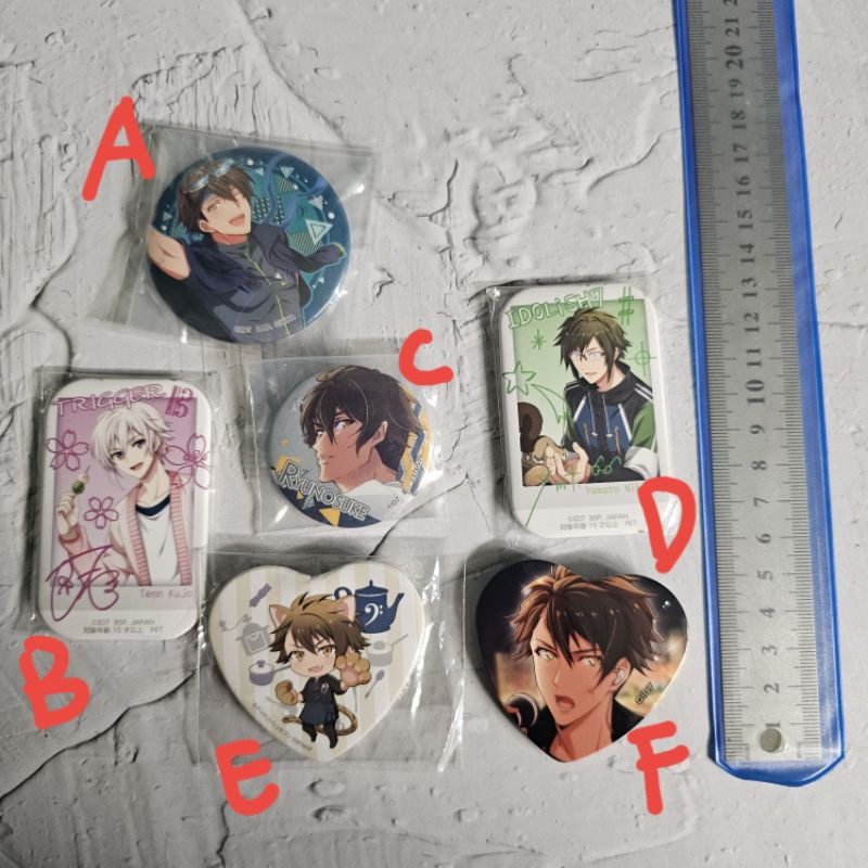official merch idolish7 pin ryunosuke yamato tenn