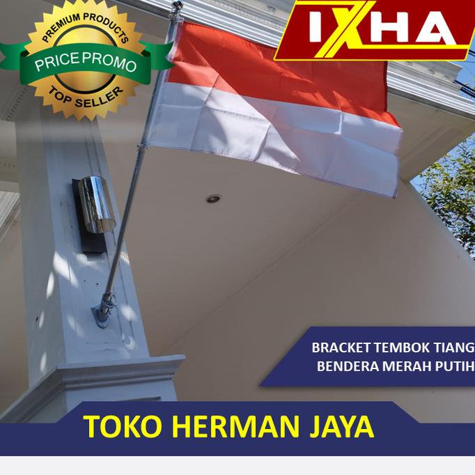 Bracket Tembok Tiang Bendera Merah Putih Ala Eropa