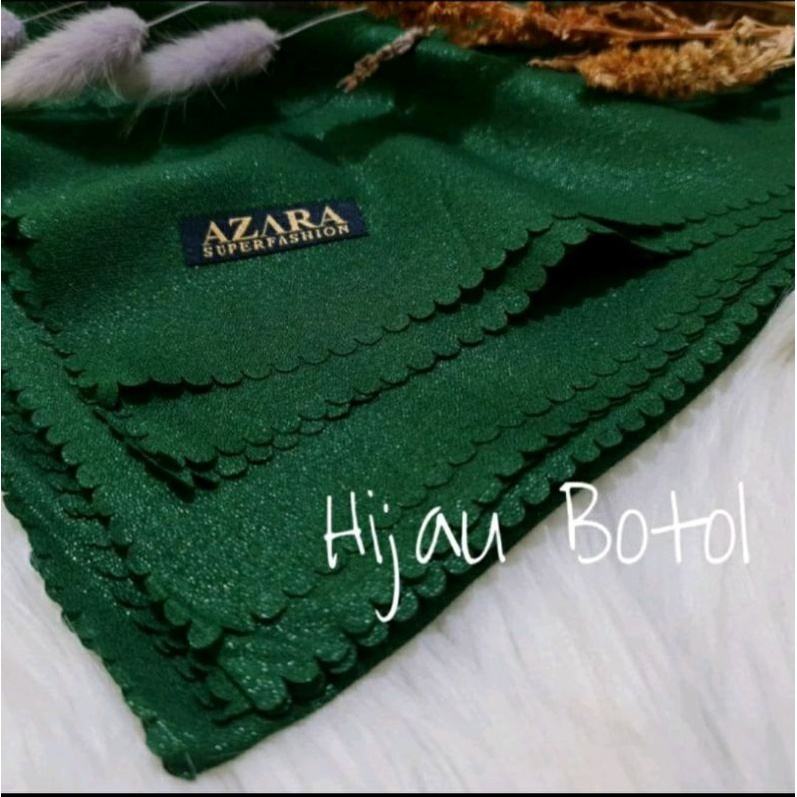 Hijab Jilbab Kerudung Segiempat Sinar Glamour Nur Sinaran Azara Lasercut Warna Terlengkap