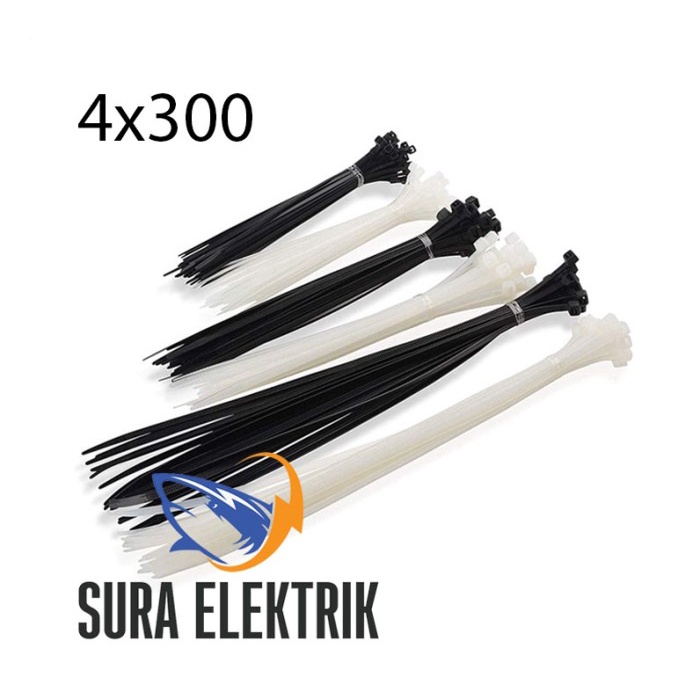 

Nylon Cable Ties Fsm 4X300 Fort Warna Hitam Dan Putih Promo