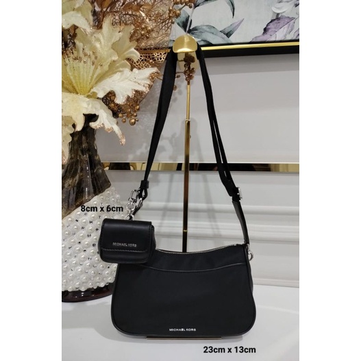 tas MK hitam free pouch original