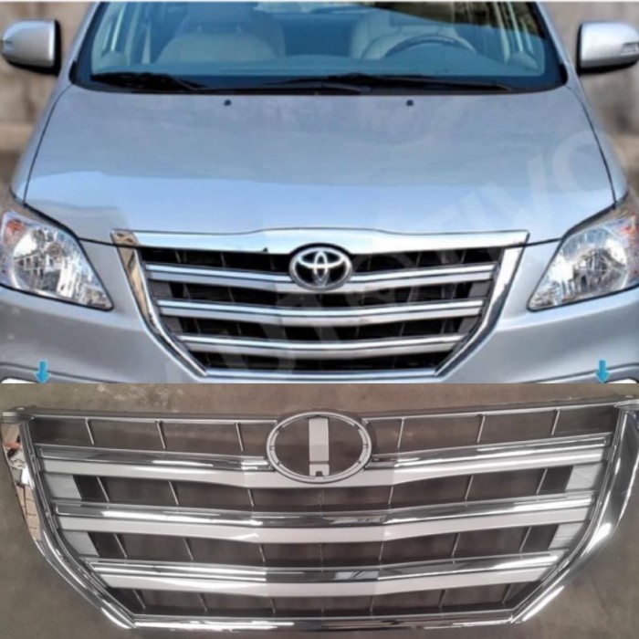 Terlaris Grill Plus List Chrome Grand Innova 2014-2015 Barong
