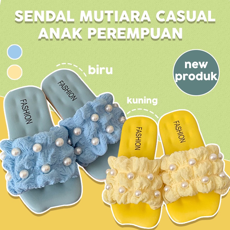 Sandal mutiara casual anak perempuan sendal slippers anak cewek sandal anak perempuan