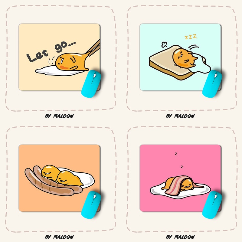 Mouse Pad Mousepad Cute Character Karakter Lucu Gudetama 03