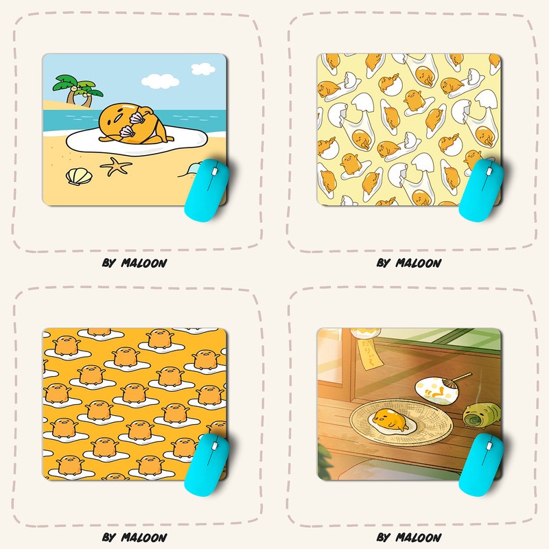 Mouse Pad Mousepad Cute Character Karakter Lucu Gudetama 08