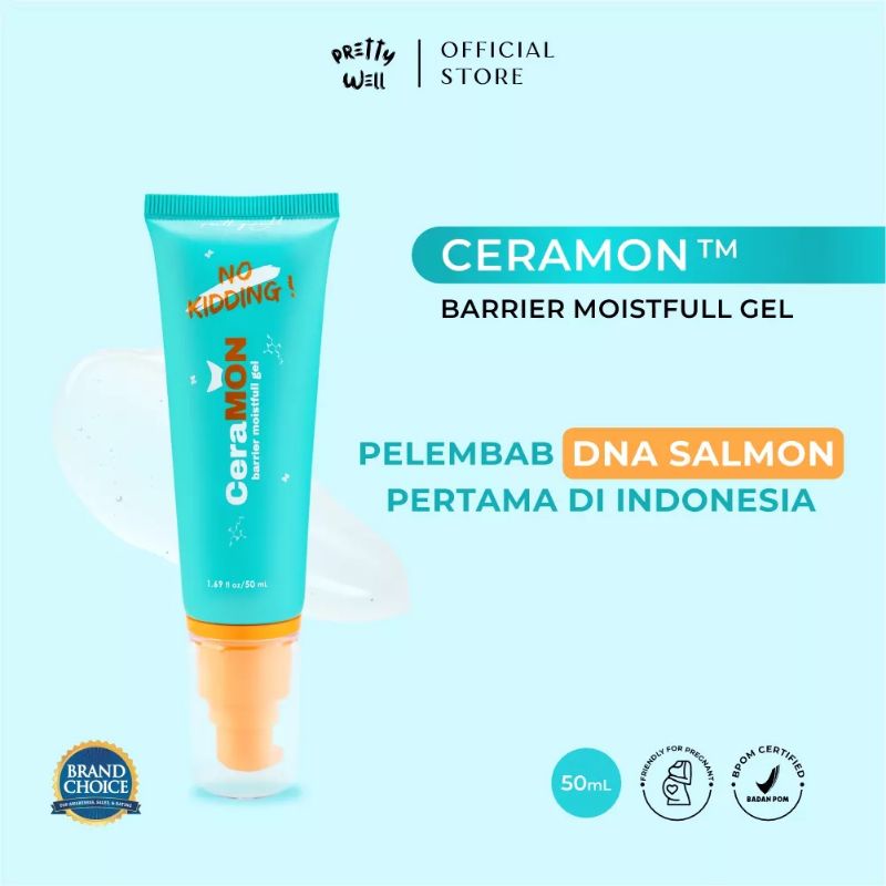 CERAMON BARRIER MOISTURIZER GEL BY PRETTYWELL / CERAMON MOISTURIZER PELEMBAB