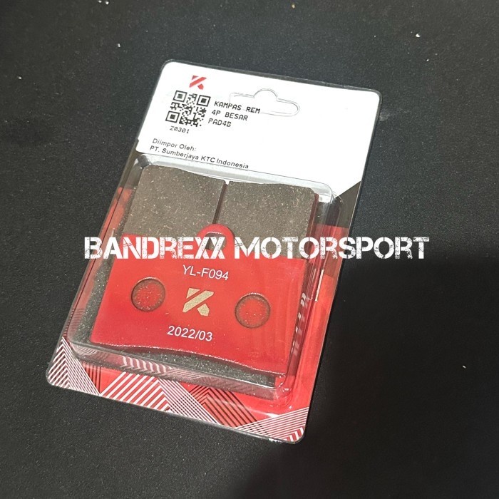 Kampas Rem Kytaco-KTC 4 Piston Besar