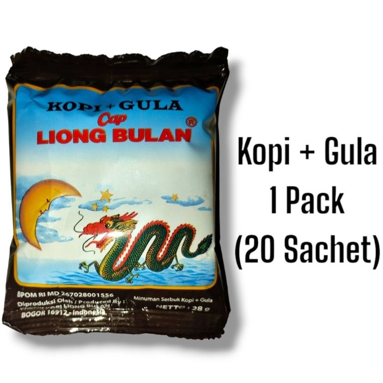 

Langsung Beliii.. KOPI LIONG BULAN Khas Bogor - Kopi plus Gula 1 pack (20 Sachet) LWN